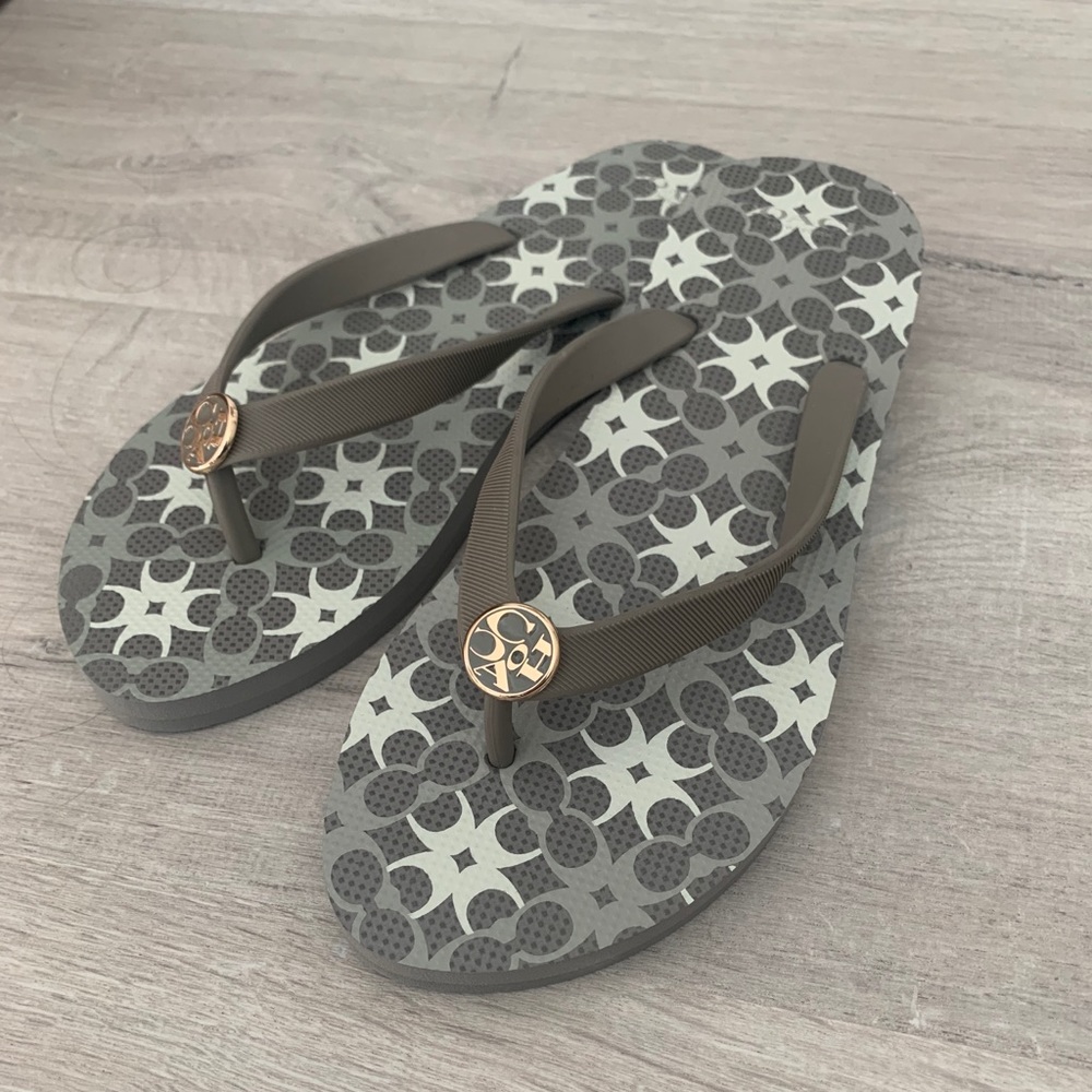 Coach flip flops